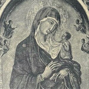 Duccio di Buoninsegna TRIPTYCH Fine Art Print 1908 Vintage Orig Antique Boston